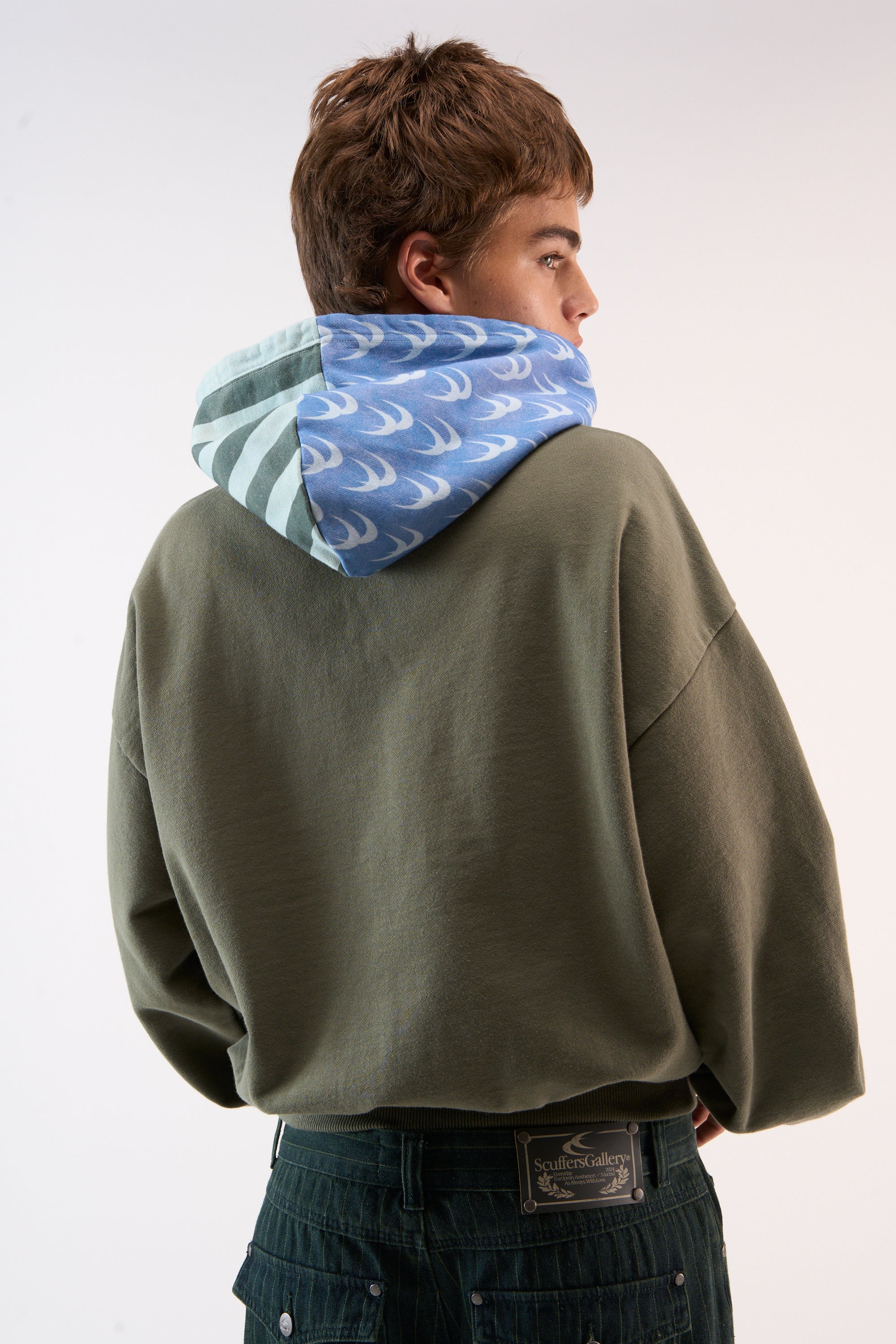Nowhere Green Zipped Hoodie