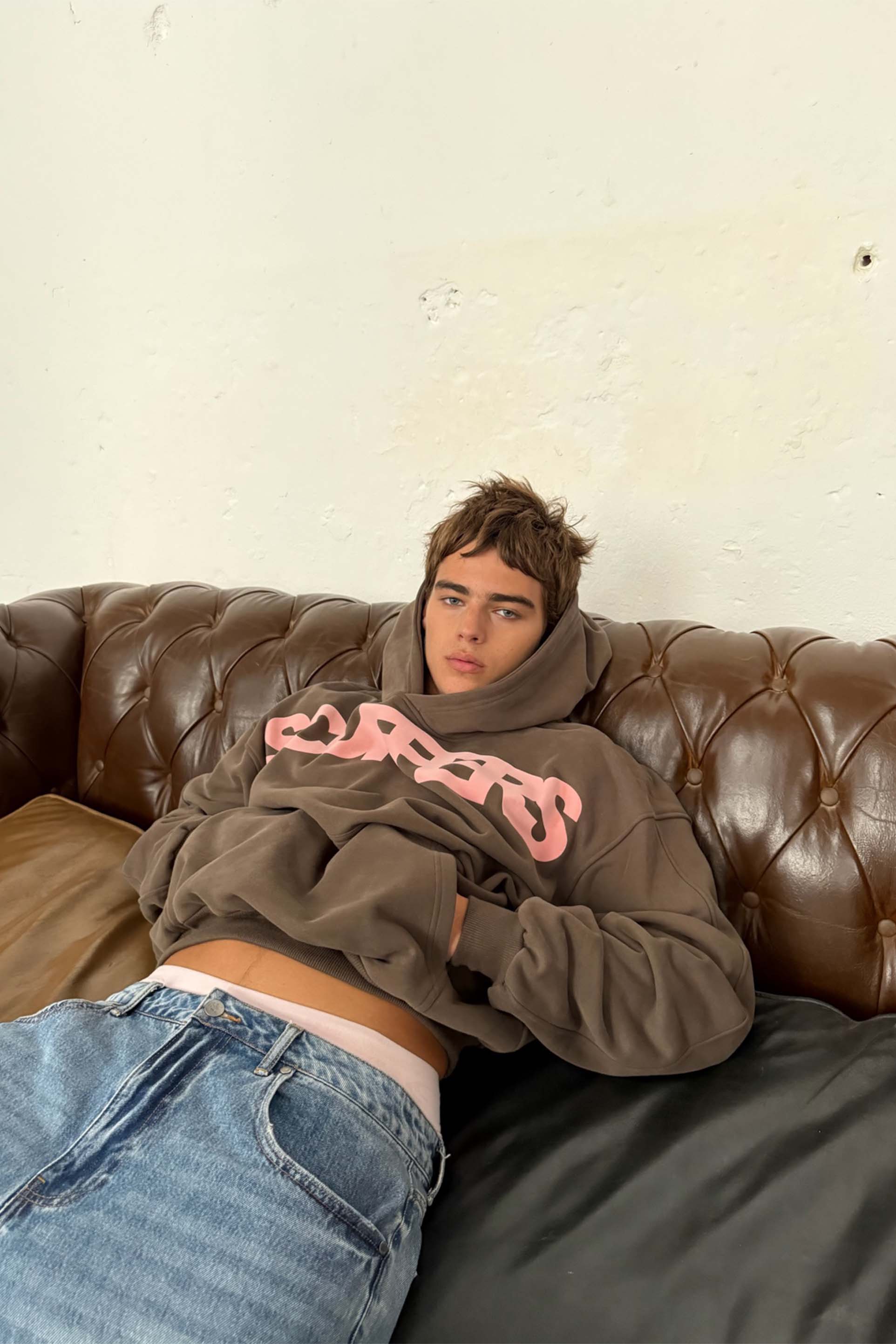 Flock Brown Hoodie