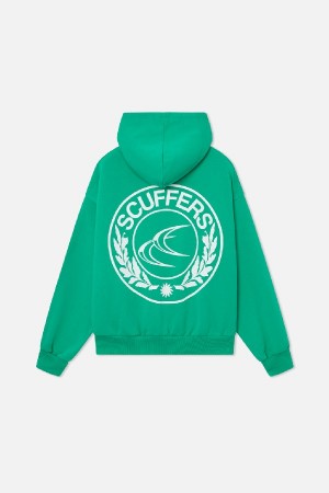 Scuffers CLG Hoodies Green | LNVHOAG-70