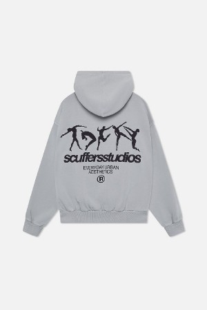 Scuffers Dancing Hoodies Grey | IORVXNZ-79