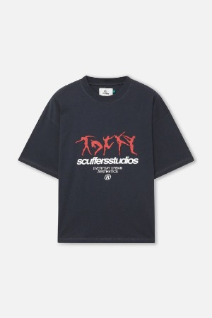 Scuffers Dancing T-Shirts Dark | JXFPIAE-48