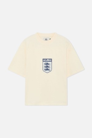 Scuffers England T-Shirts White | DQMHXIJ-46