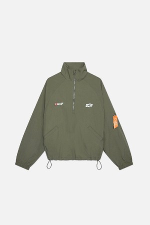 Scuffers FW-7 Windbreaker Outerwear Green | BFVIRHX-94