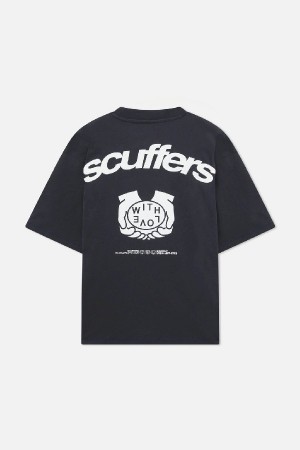 Scuffers Familia T-Shirts Dark | OIQJFVS-17