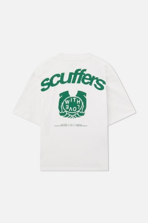 Scuffers Familia T-Shirts Ecru | BUGVTMX-15