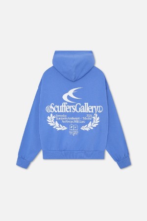 Scuffers Gallery Hoodies Blue | TYBXAJQ-20