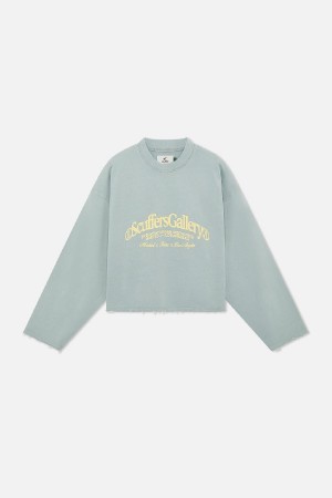 Scuffers Gallery Sweatshirts Greenish | SMUTHNR-94