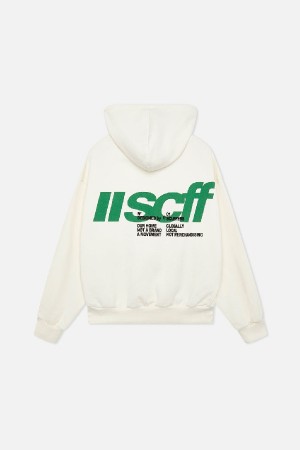 Scuffers Globally Hoodies Ecru | VGUASWO-72