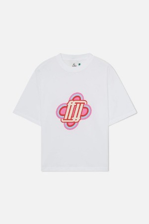 Scuffers Grand Prix T-Shirts White | RSILUAT-38