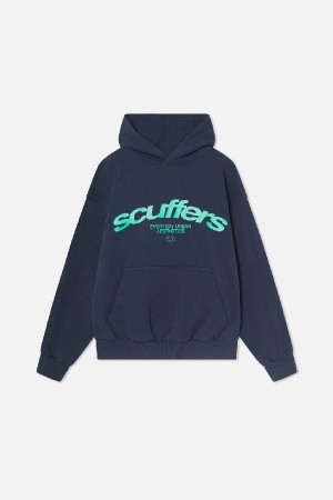 Scuffers Iconic Hoodies Dark Grey | OXYGZUM-41