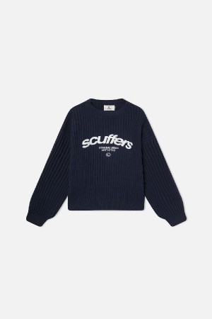 Scuffers Iconic Jersey Blue | OPQGYTJ-16