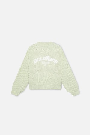 Scuffers Iconic Jersey Knitwear Lime | VLKDSCI-98