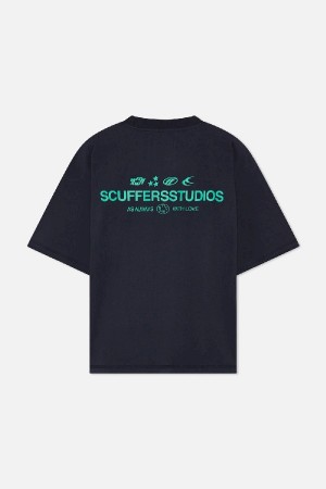 Scuffers Iconic T-Shirts Dark Grey | BZDKWQG-31