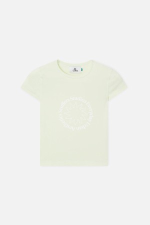 Scuffers Marbella Top T-Shirts Lime | ISCALHE-59