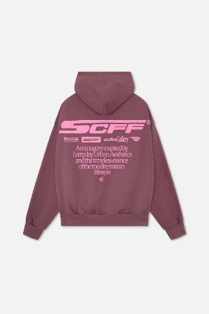 Scuffers Motor Studios Hoodies Burgundy | AYOTRPF-97