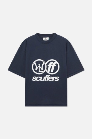 Scuffers Paris T-Shirts Navy | LOUZJTI-12