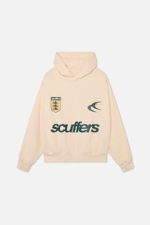 Scuffers Picnic Hoodies Ecru | EBMLVTU-70