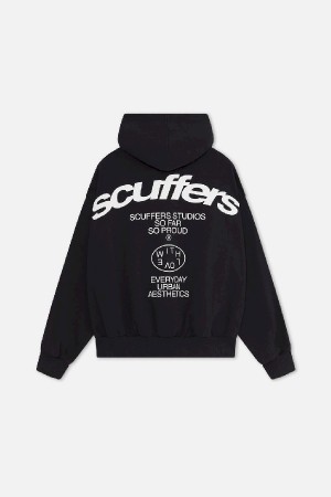 Scuffers SSS Hoodies Dark Grey | TCSLXOW-79