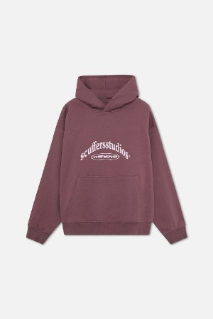 Scuffers Scuffersstudios Hoodies Wine | RMAZXDY-90