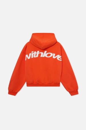 Scuffers Sign Hoodies Orange | JGQZDSK-24