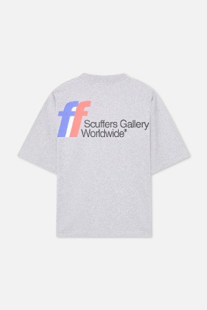 Scuffers Worldwide T-Shirts Melange | SJTDNOQ-12