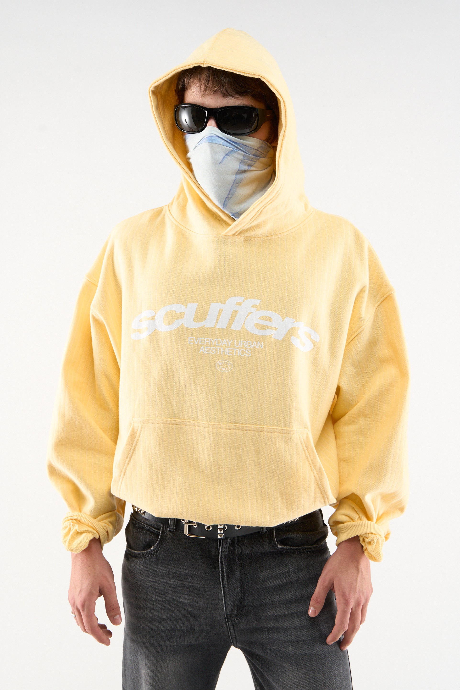 Iconic Yellow Pinstripe Hoodie