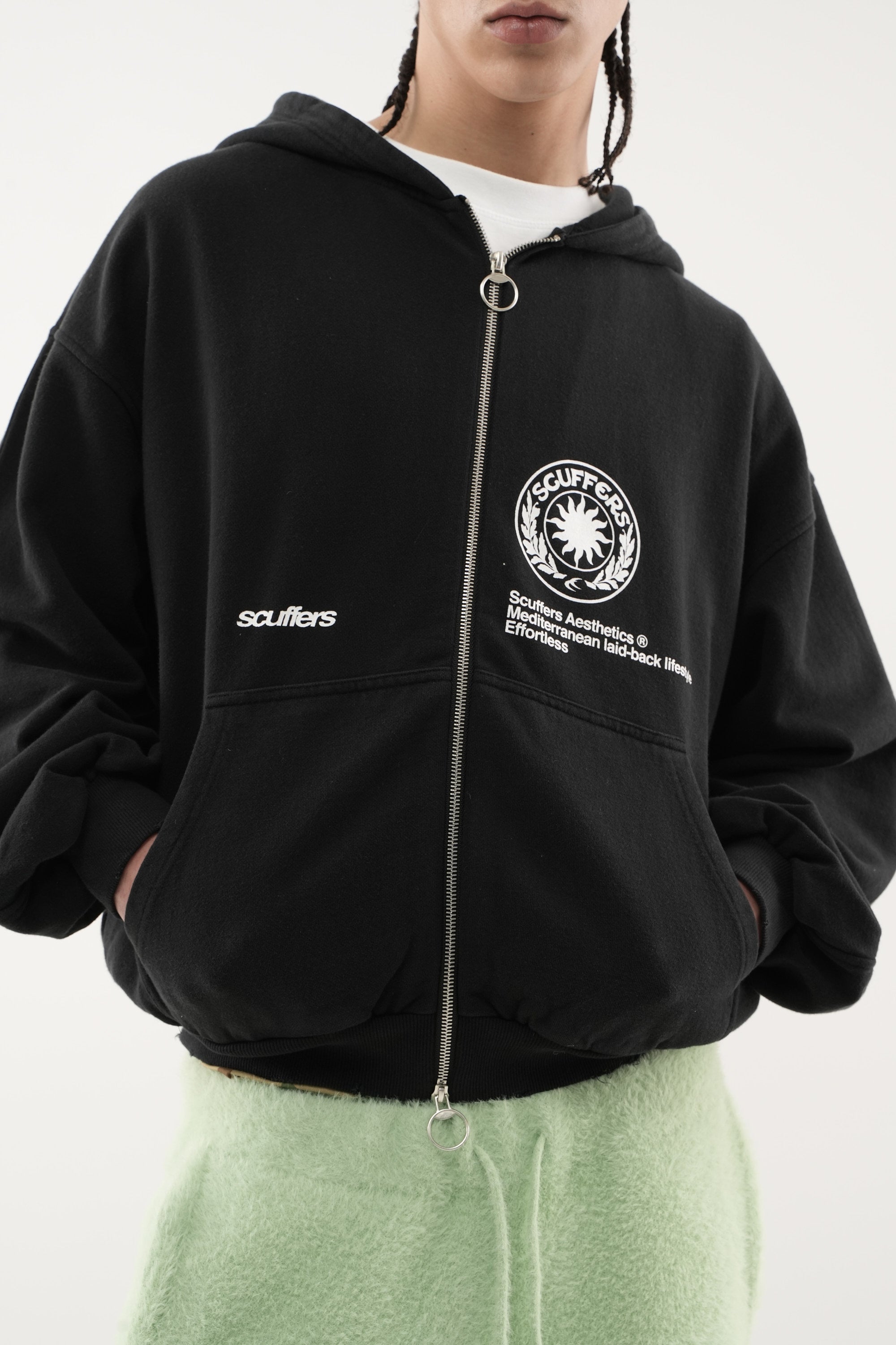 Champ Black Zipped Hoodie