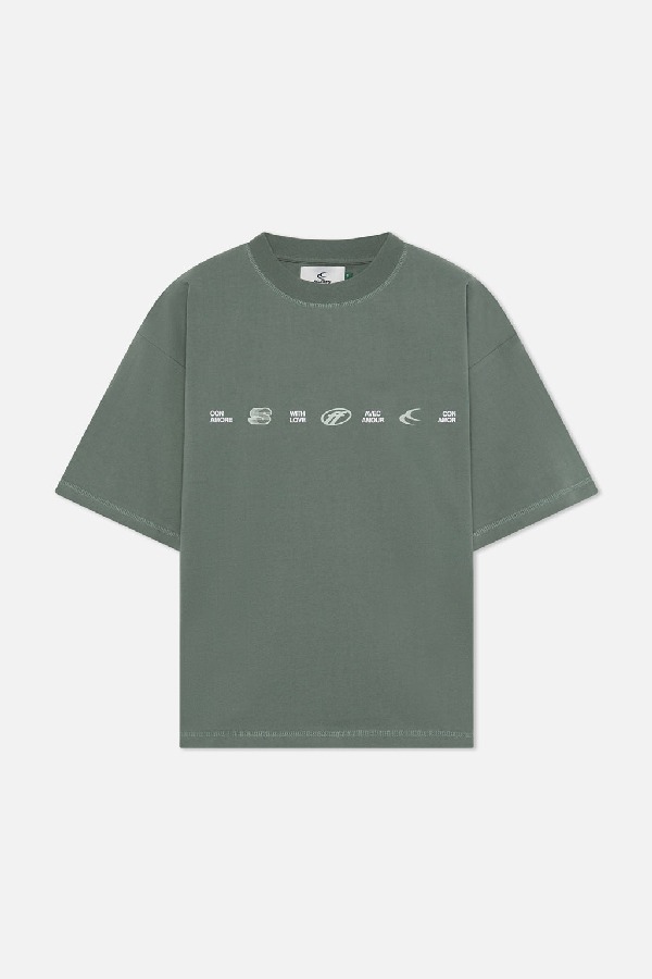 Scuffers 7 Logo T-Shirts Green | PTINBWH-02