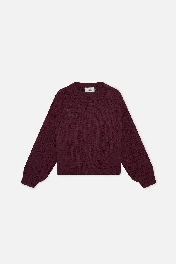 Scuffers Amore Knit Knitwear Burgundy | FXCOBQH-09