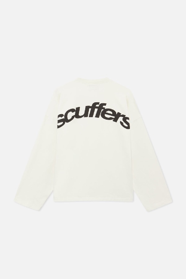 Scuffers Angel Sweatshirt Crewneck Ecru | NCKAIJR-36