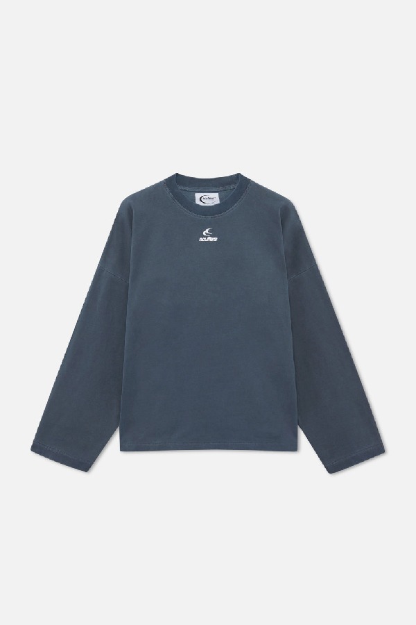 Scuffers Angel Sweatshirt Crewneck Navy | JNECYZB-95