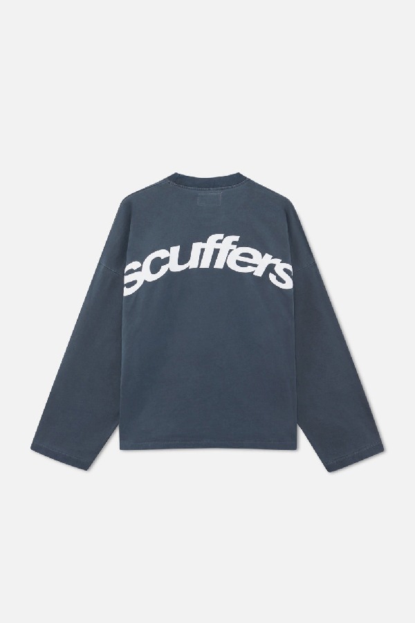 Scuffers Angel Sweatshirt Crewneck Navy | JNECYZB-95