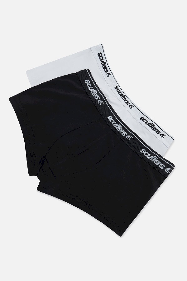 Scuffers B&W Classic Boxer Briefs Underwear | GFDBKIZ-48