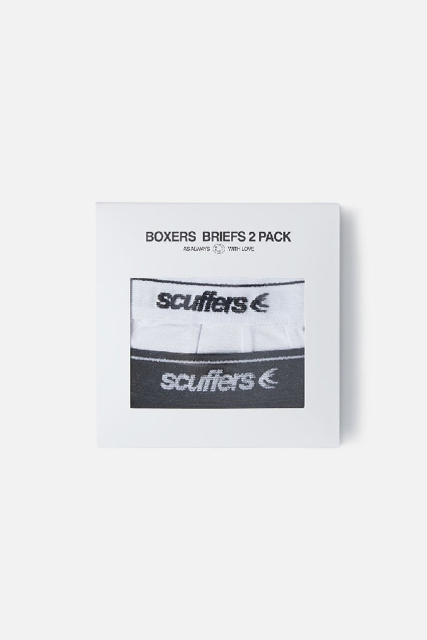 Scuffers B&W Classic Boxer Briefs Underwear | GFDBKIZ-48