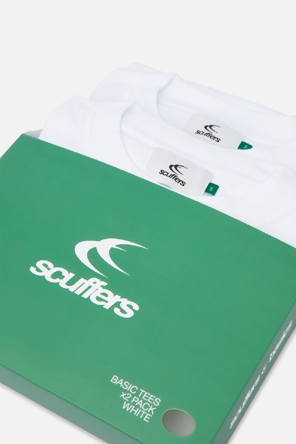 Scuffers Basic T-Shirt Pack T-Shirts White | NGOEIVC-02