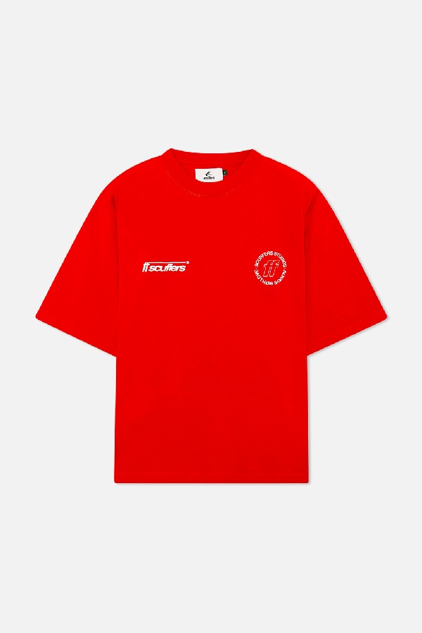 Scuffers Billy T-shirt T-Shirts Red | NZBVXJS-73