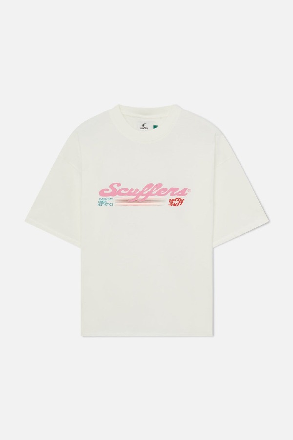 Scuffers Bubble T-Shirts Ecru | GBCUWZY-92