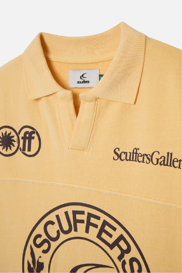 Scuffers CLG Polo Long Polo Yellow | QWMXRTS-82