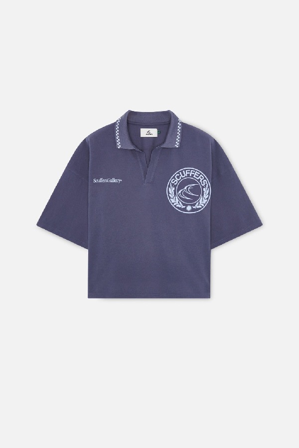 Scuffers CLG Polo Shirt Polo Blue | POZRFDK-34