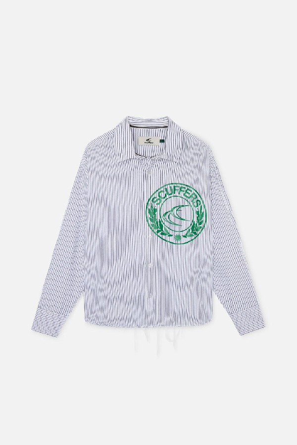 Scuffers CLG stripes Shirts Grey | XUBWCID-34