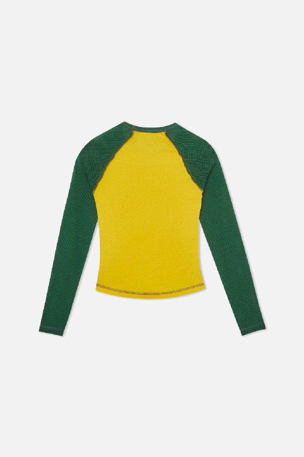 Scuffers Caravan Longsleeve Long sleeve Yellow & Green | DENUMCS-09