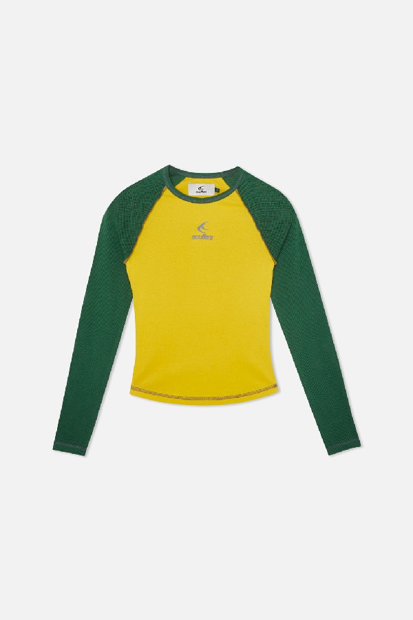 Scuffers Caravan Longsleeve Long sleeve Yellow & Green | DENUMCS-09