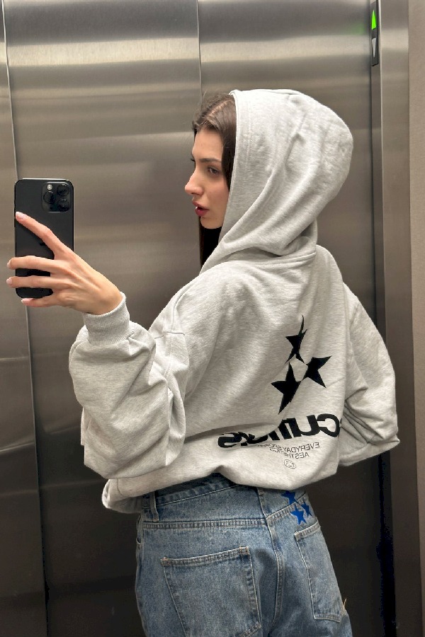 Scuffers ESA Hoodies Grey | HXCQYJR-74