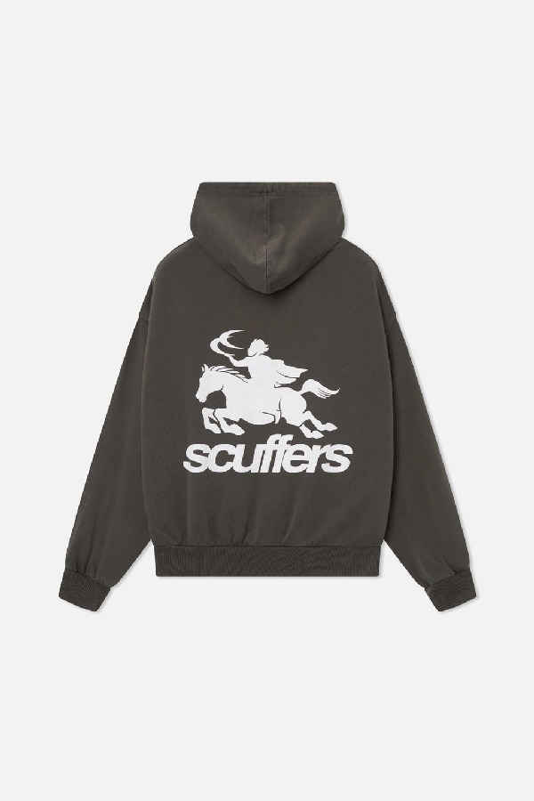 Scuffers Emblem Hoodies Black | KBOLEHD-71