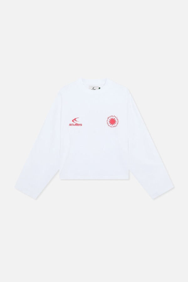 Scuffers Emblem Longsleeve Long sleeve White | JXNGQKW-67