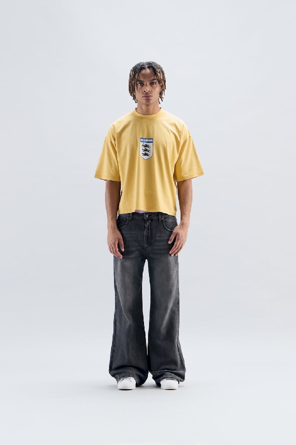 Scuffers England T-Shirts Yellow | IZTJAWY-86