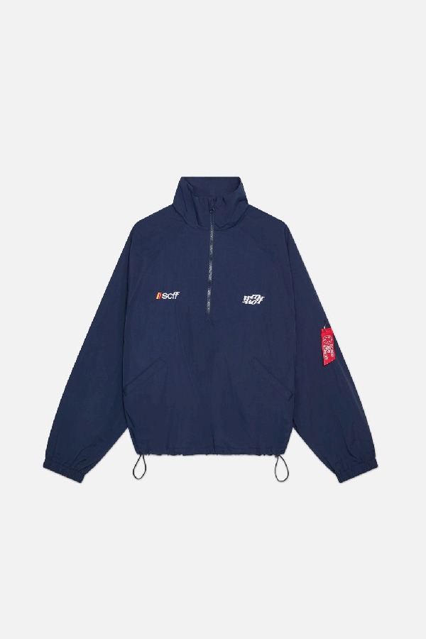 Scuffers FW-7 Windbreaker Outerwear Navy | ERFPSLK-67