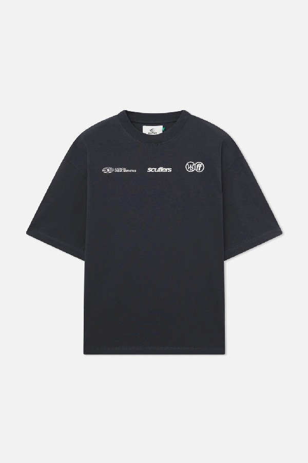 Scuffers Facetime T-Shirts Dark | EJFRQZH-36