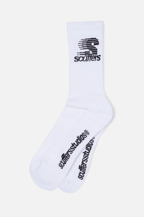 Scuffers Fuzzy Socks White | ZKQCPJR-18