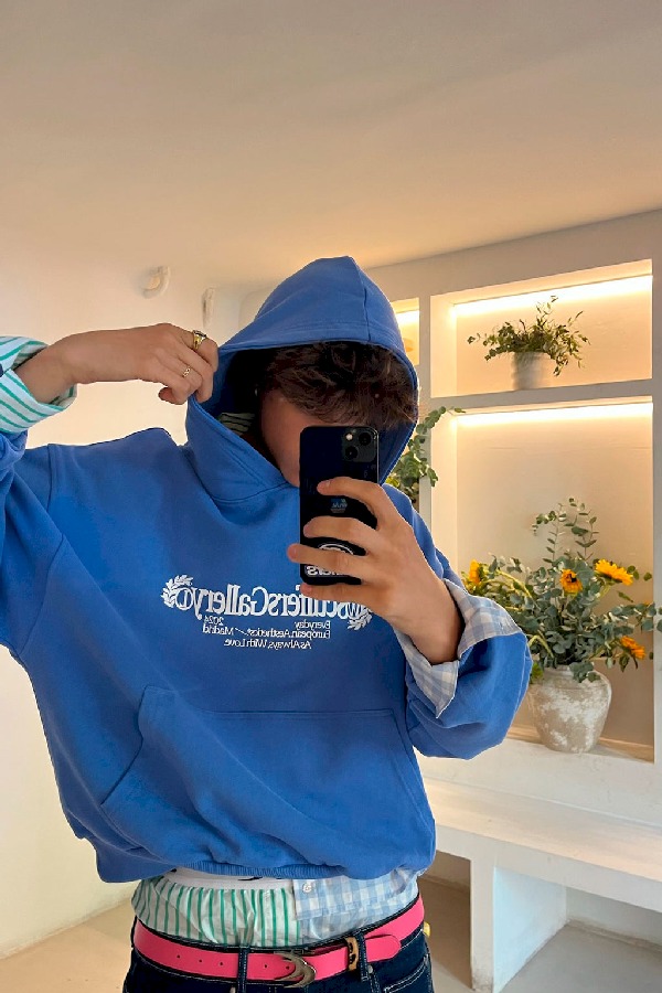 Scuffers Gallery Hoodies Blue | TYBXAJQ-20